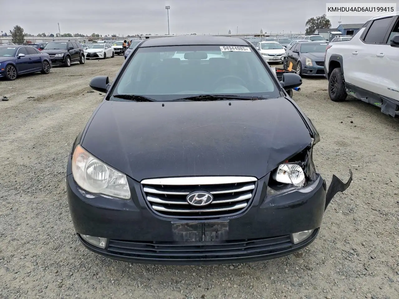 KMHDU4AD6AU199415 2010 Hyundai Elantra Blue