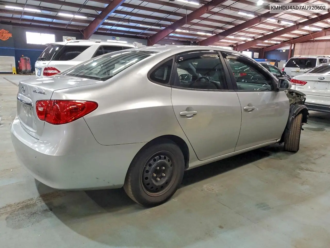 KMHDU4AD7AU920602 2010 Hyundai Elantra Blue