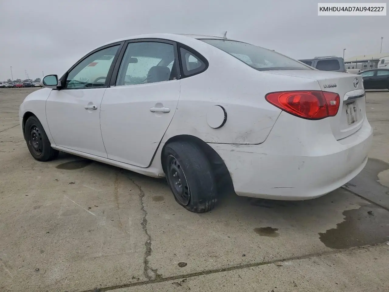 KMHDU4AD7AU942227 2010 Hyundai Elantra Blue