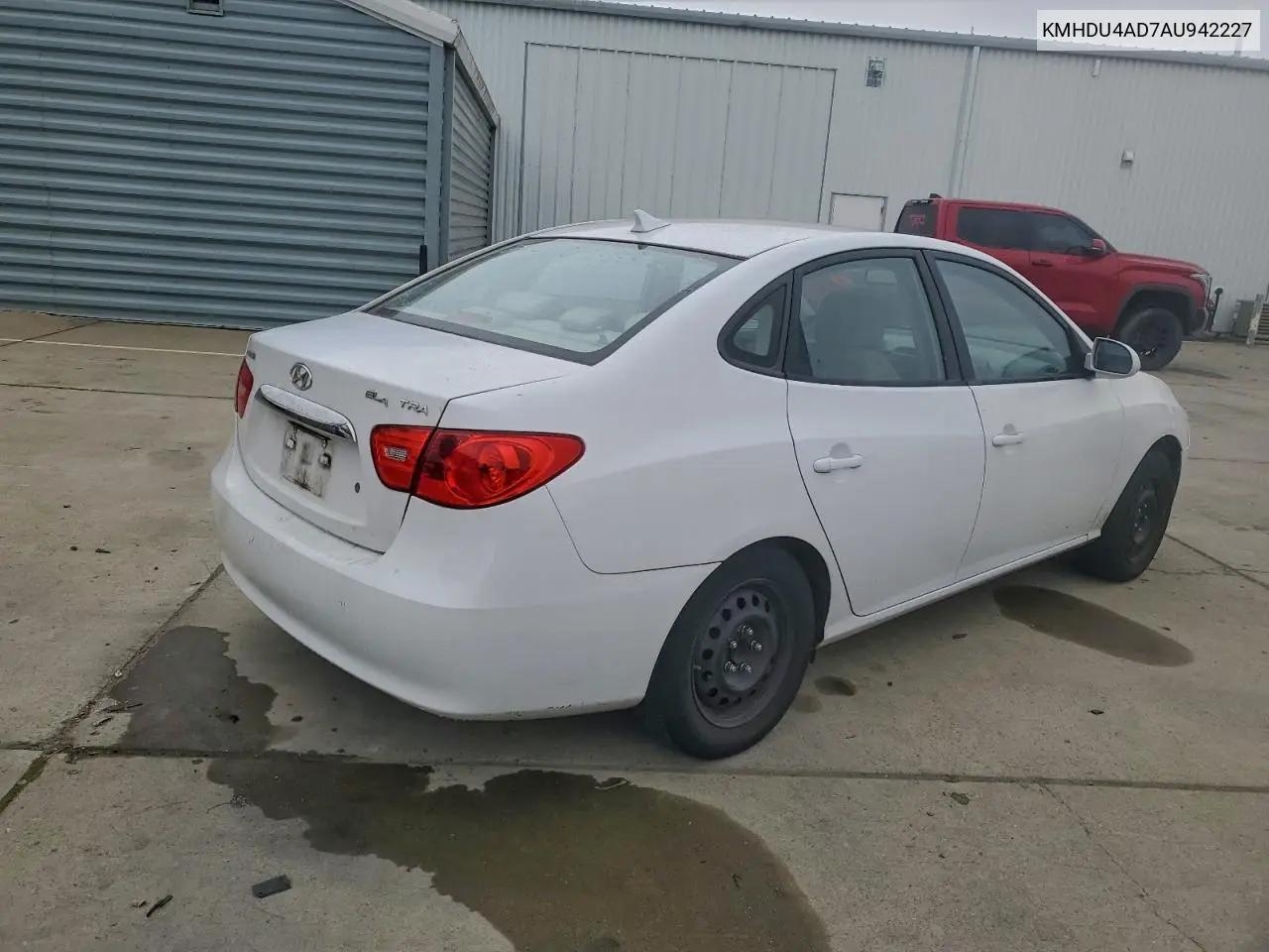 KMHDU4AD7AU942227 2010 Hyundai Elantra Blue