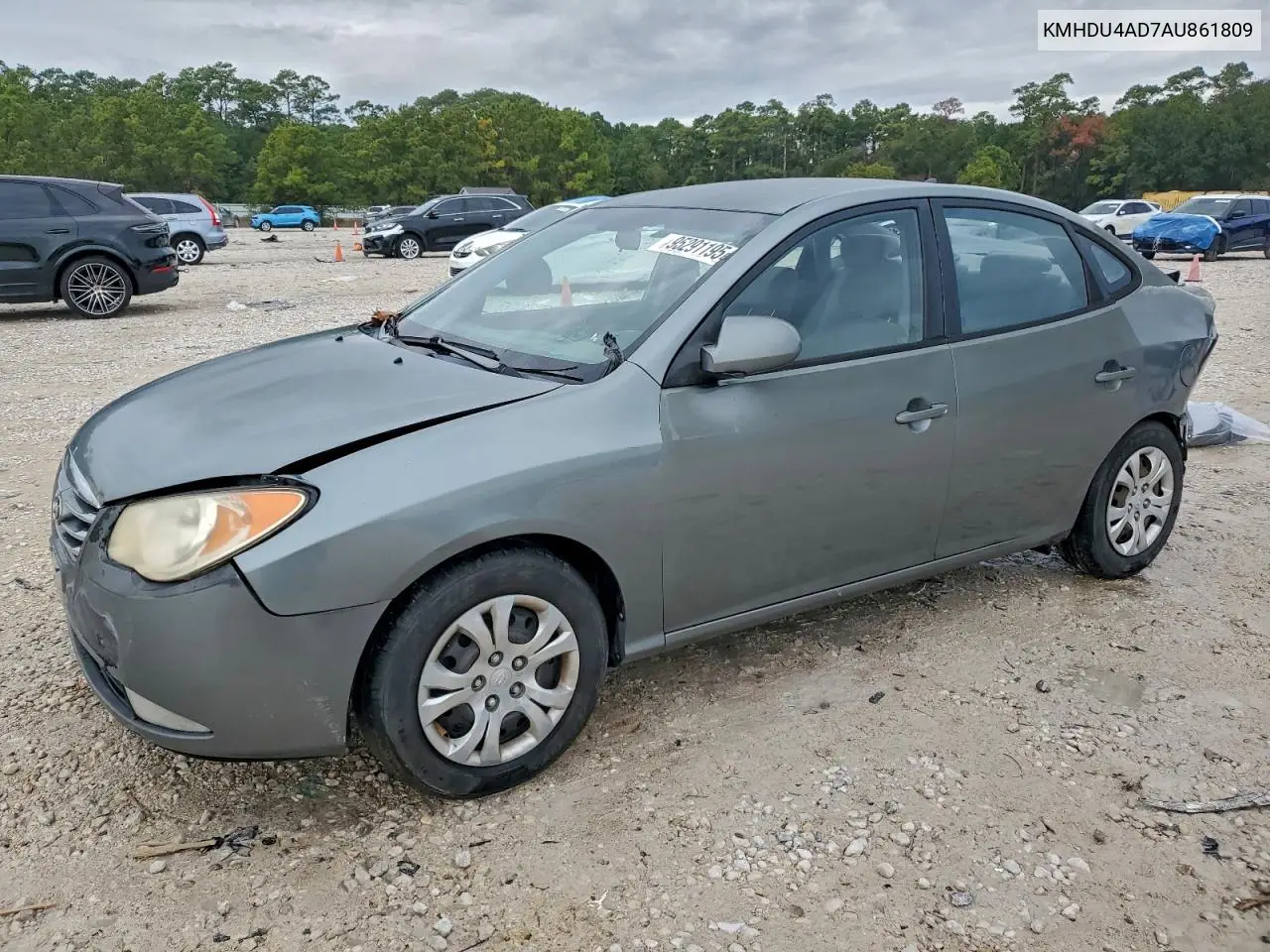 KMHDU4AD7AU861809 2010 Hyundai Elantra Blue