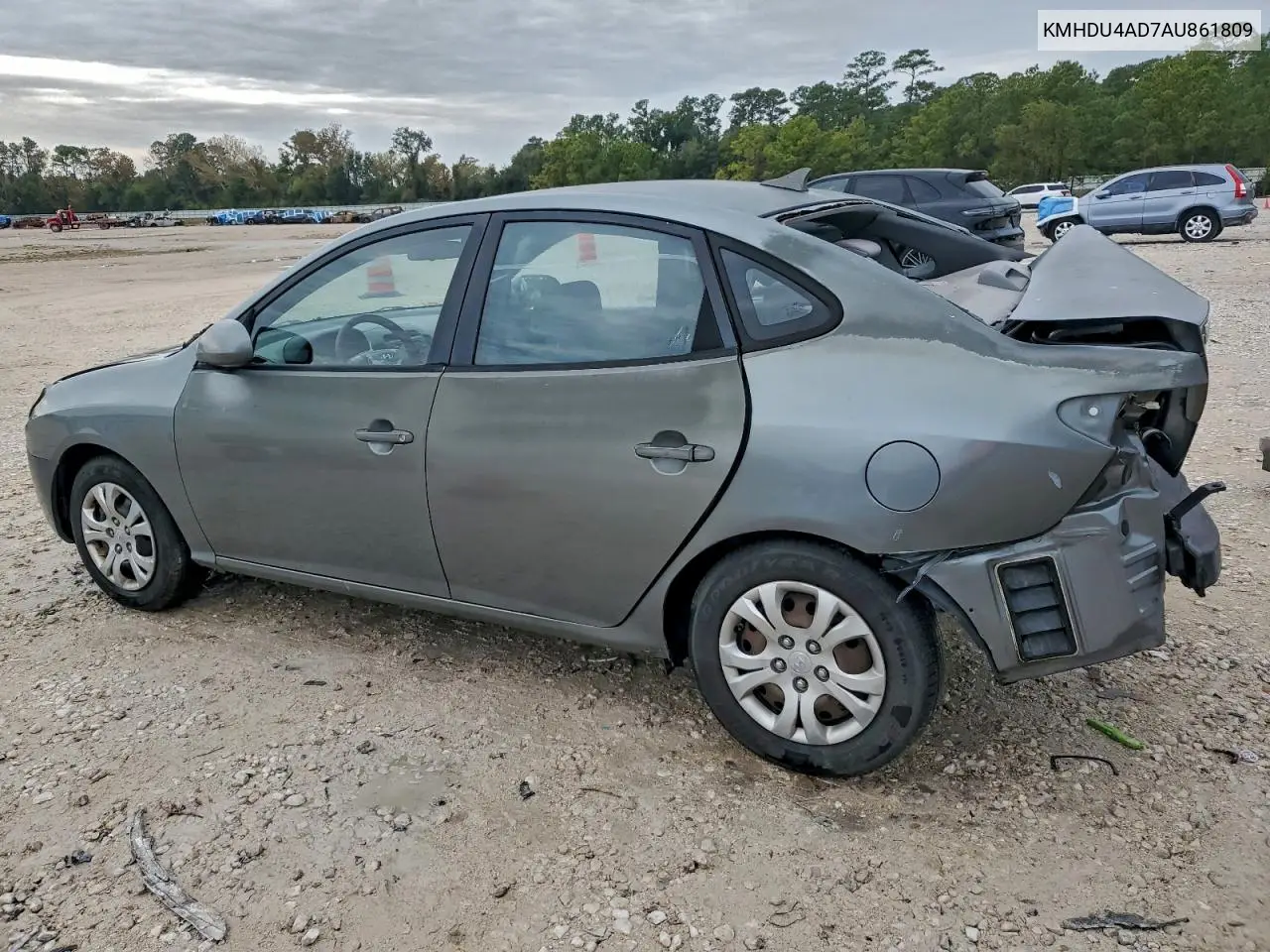 KMHDU4AD7AU861809 2010 Hyundai Elantra Blue