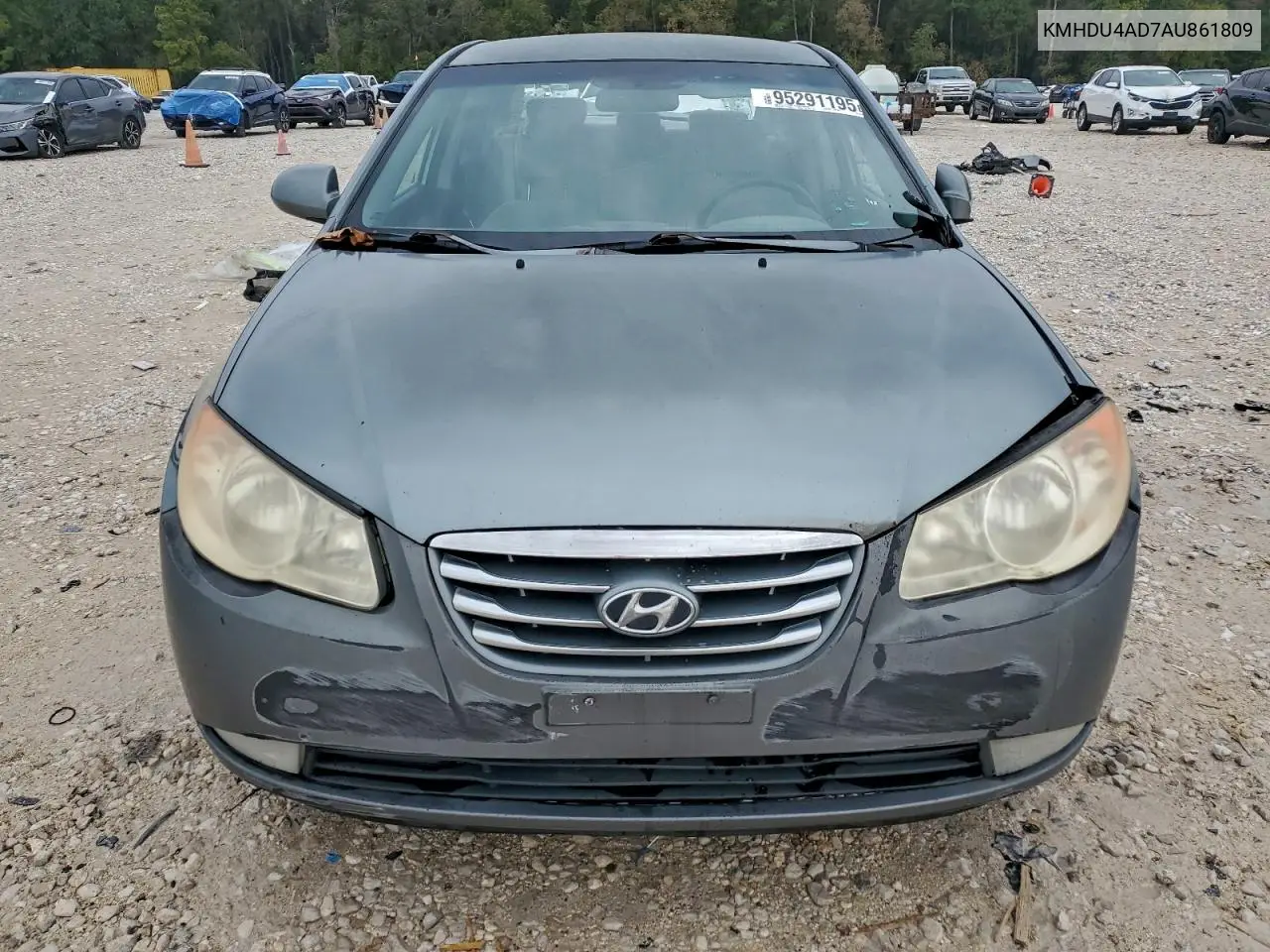 KMHDU4AD7AU861809 2010 Hyundai Elantra Blue