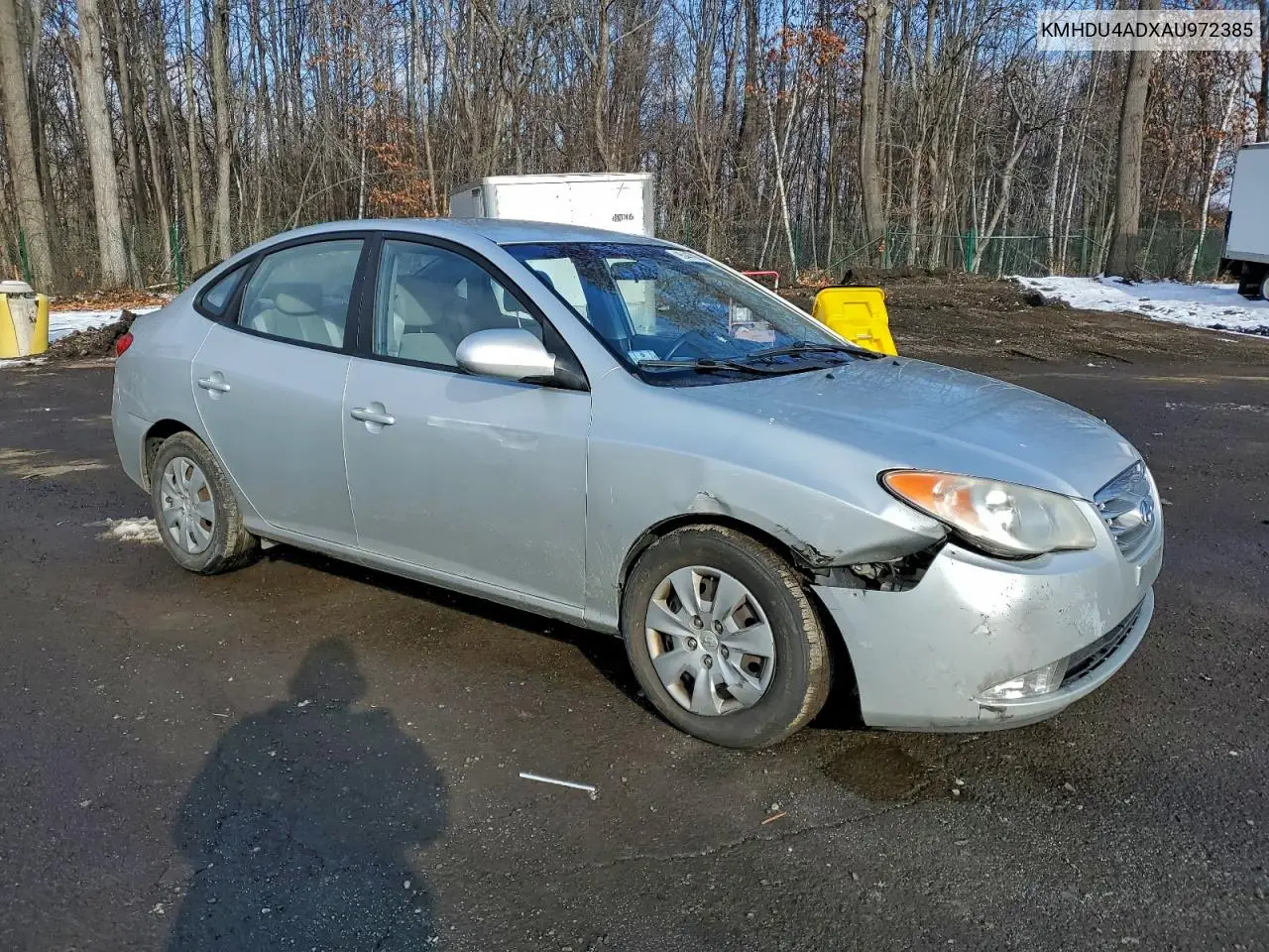 KMHDU4ADXAU972385 2010 Hyundai Elantra Blue