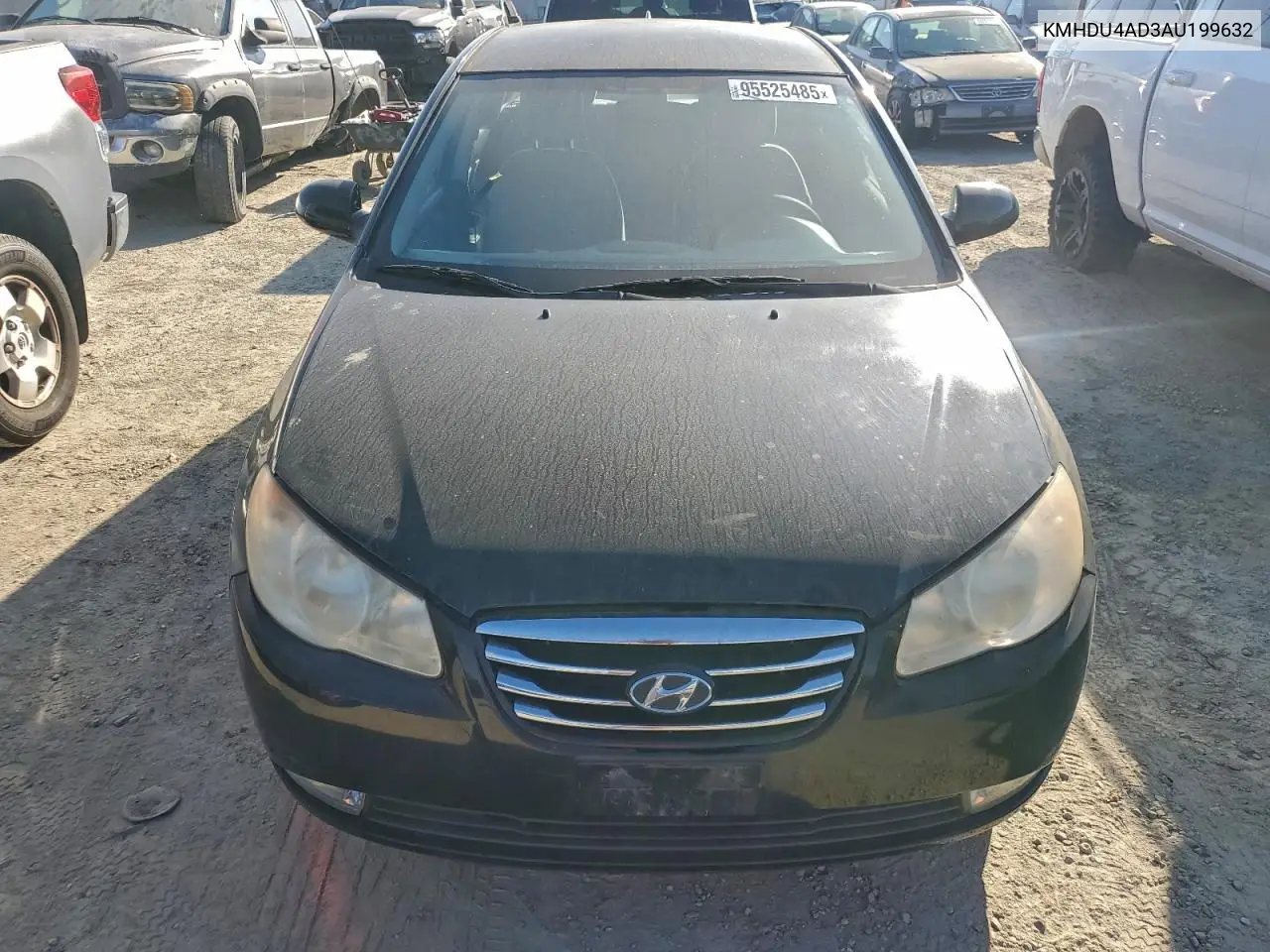 KMHDU4AD3AU199632 2010 Hyundai Elantra Blue