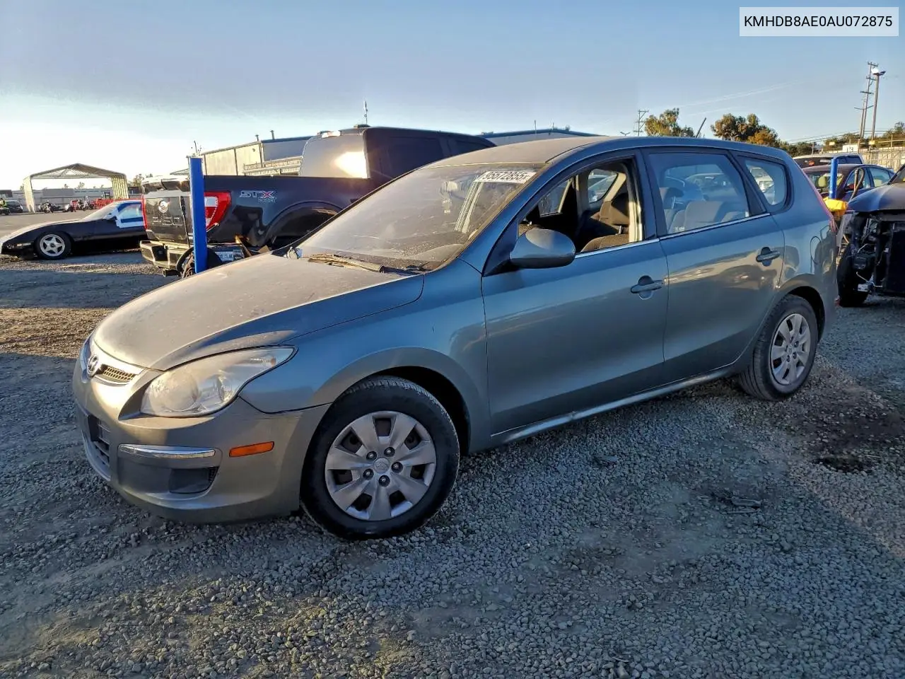 KMHDB8AE0AU072875 2010 Hyundai Elantra Touring Gls