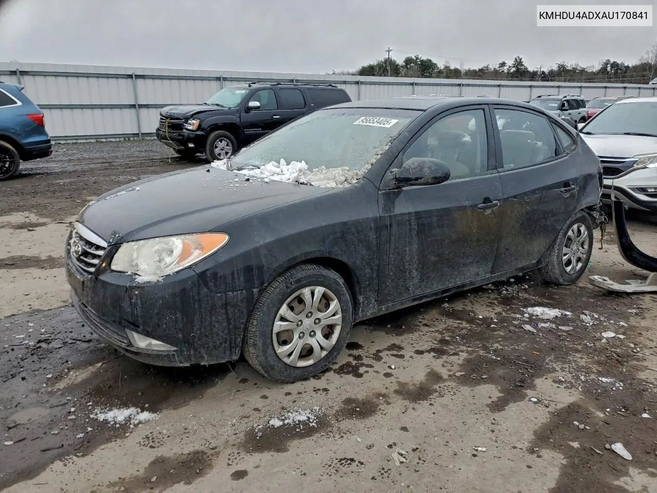 KMHDU4ADXAU170841 2010 Hyundai Elantra Blue