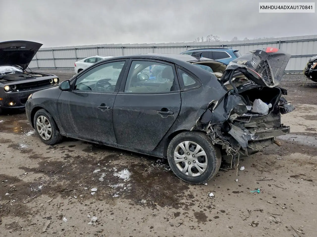 KMHDU4ADXAU170841 2010 Hyundai Elantra Blue