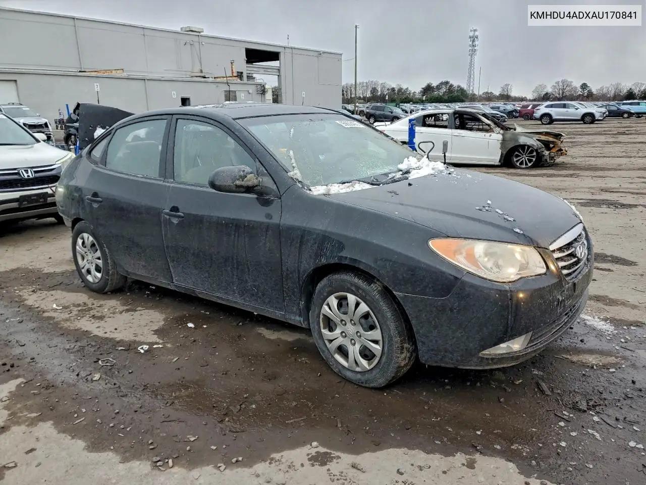 KMHDU4ADXAU170841 2010 Hyundai Elantra Blue