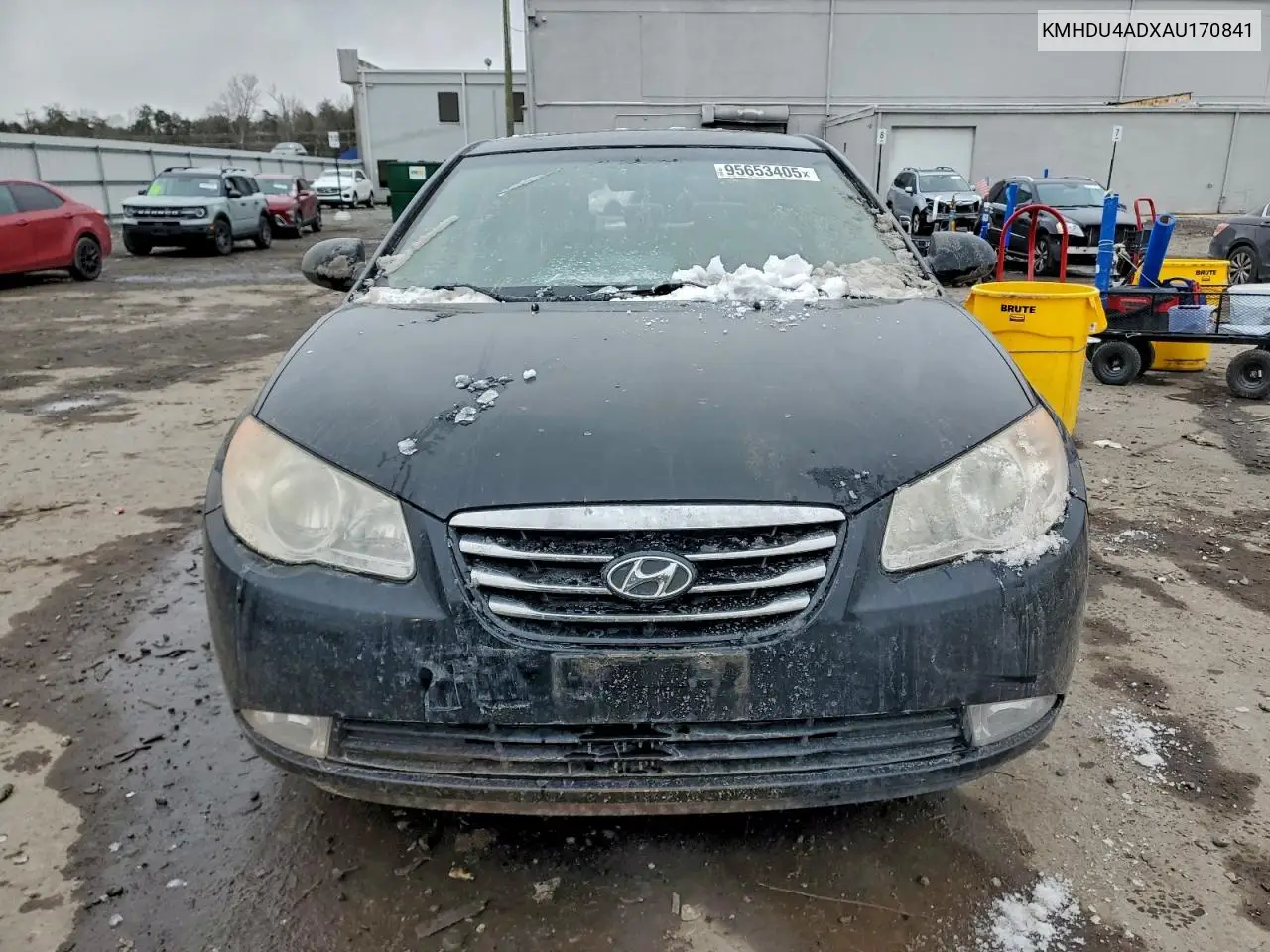 KMHDU4ADXAU170841 2010 Hyundai Elantra Blue