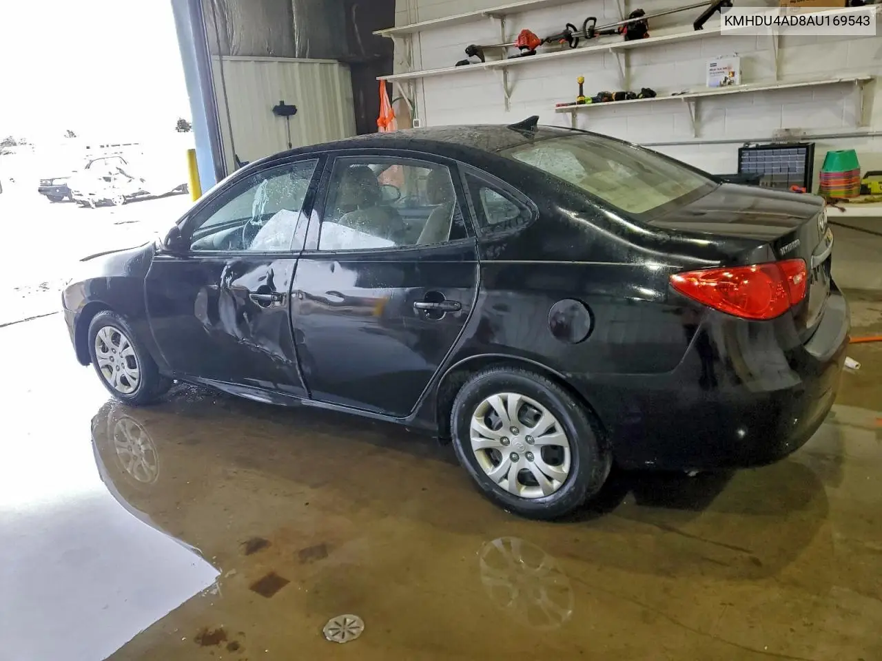 KMHDU4AD8AU169543 2010 Hyundai Elantra Blue