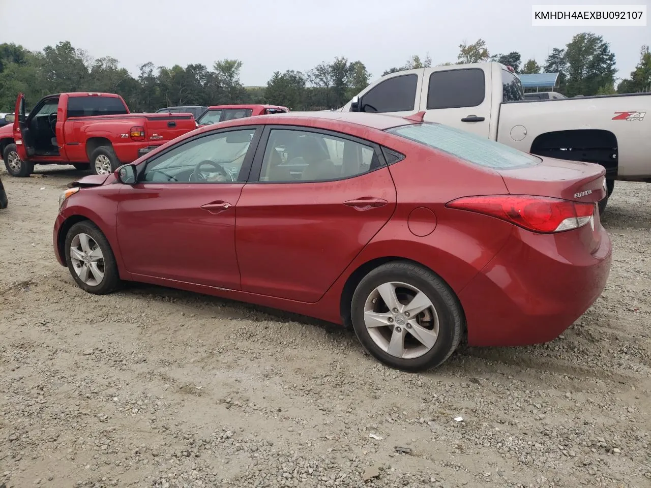 2011 Hyundai Elantra Gls VIN: KMHDH4AEXBU092107 Lot: 71076604