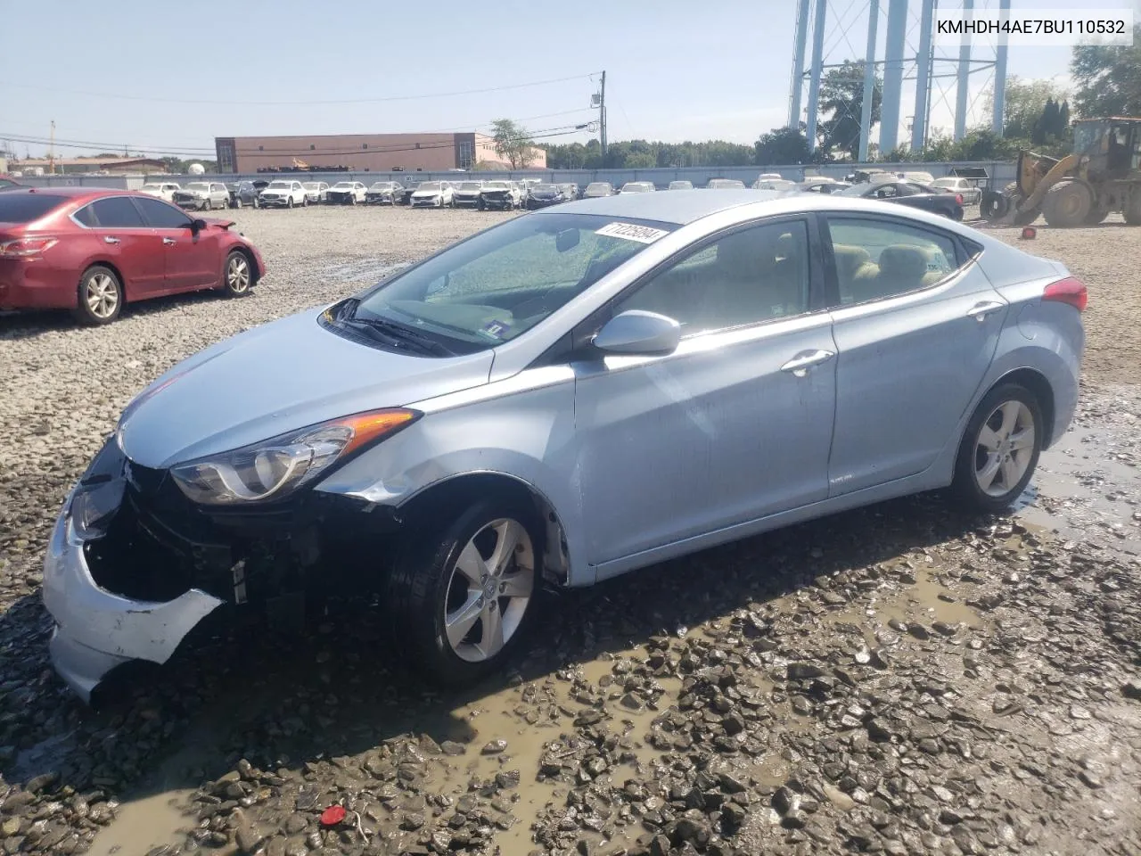 2011 Hyundai Elantra Gls VIN: KMHDH4AE7BU110532 Lot: 71225094