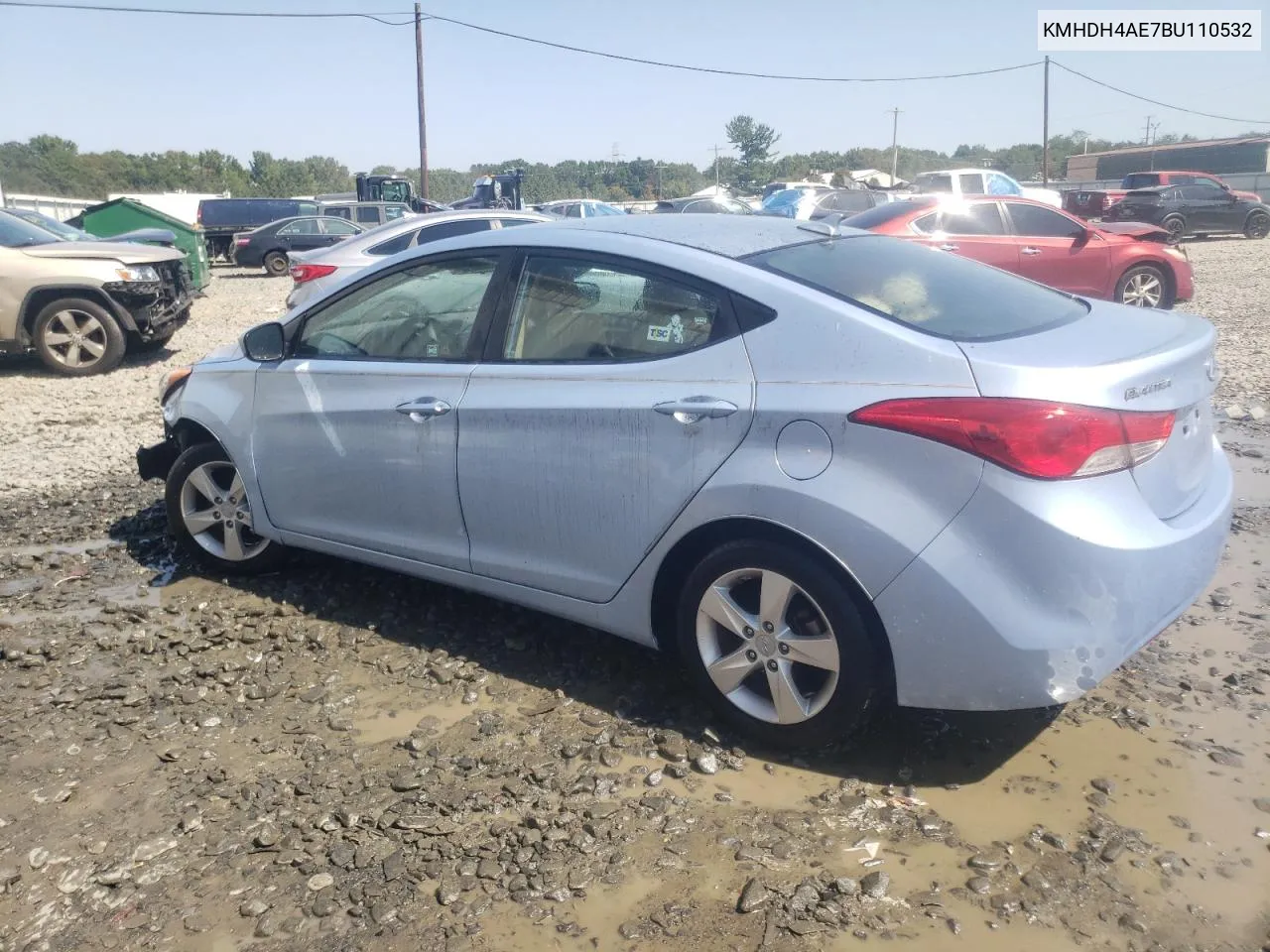 2011 Hyundai Elantra Gls VIN: KMHDH4AE7BU110532 Lot: 71225094