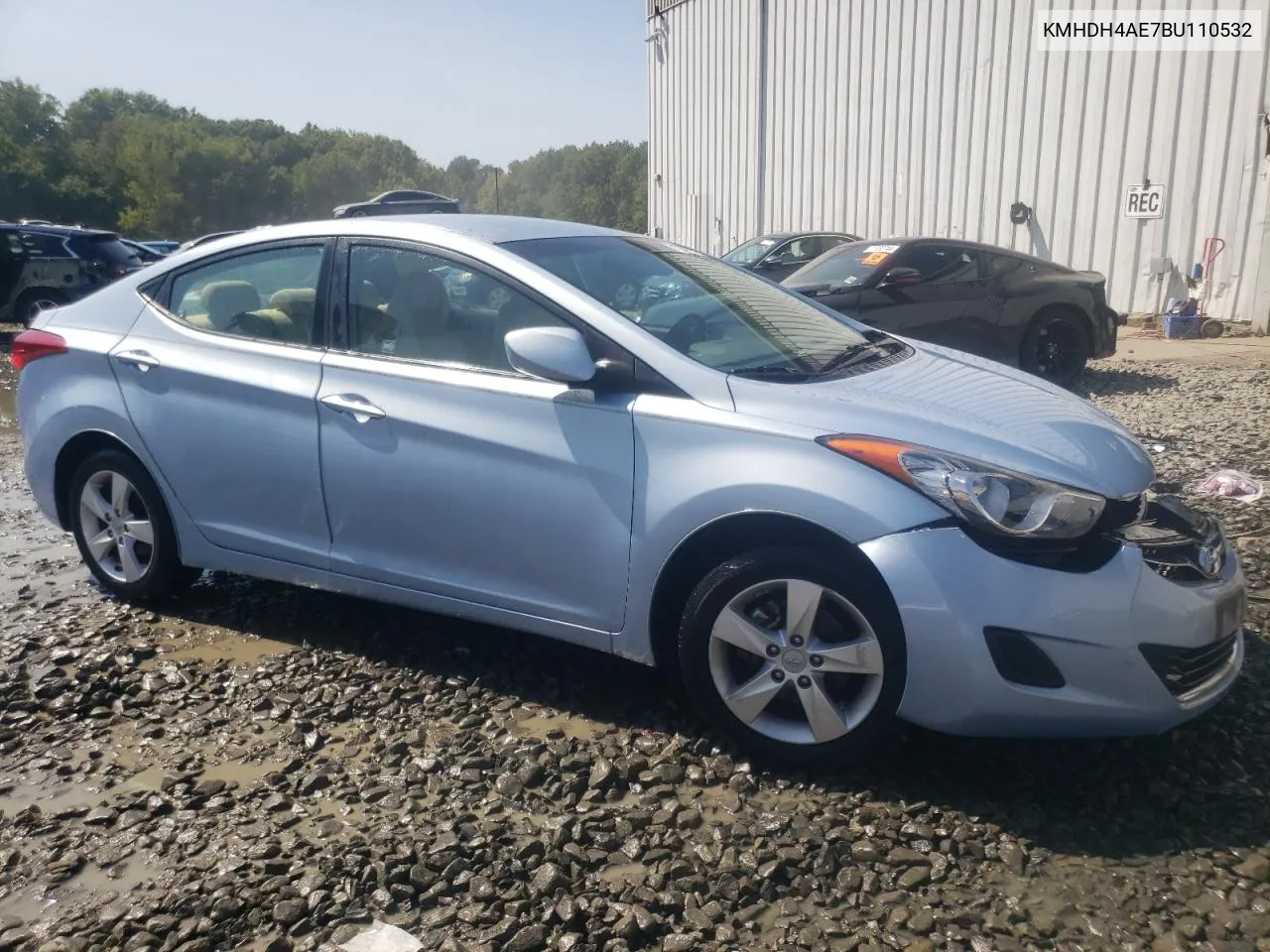 2011 Hyundai Elantra Gls VIN: KMHDH4AE7BU110532 Lot: 71225094