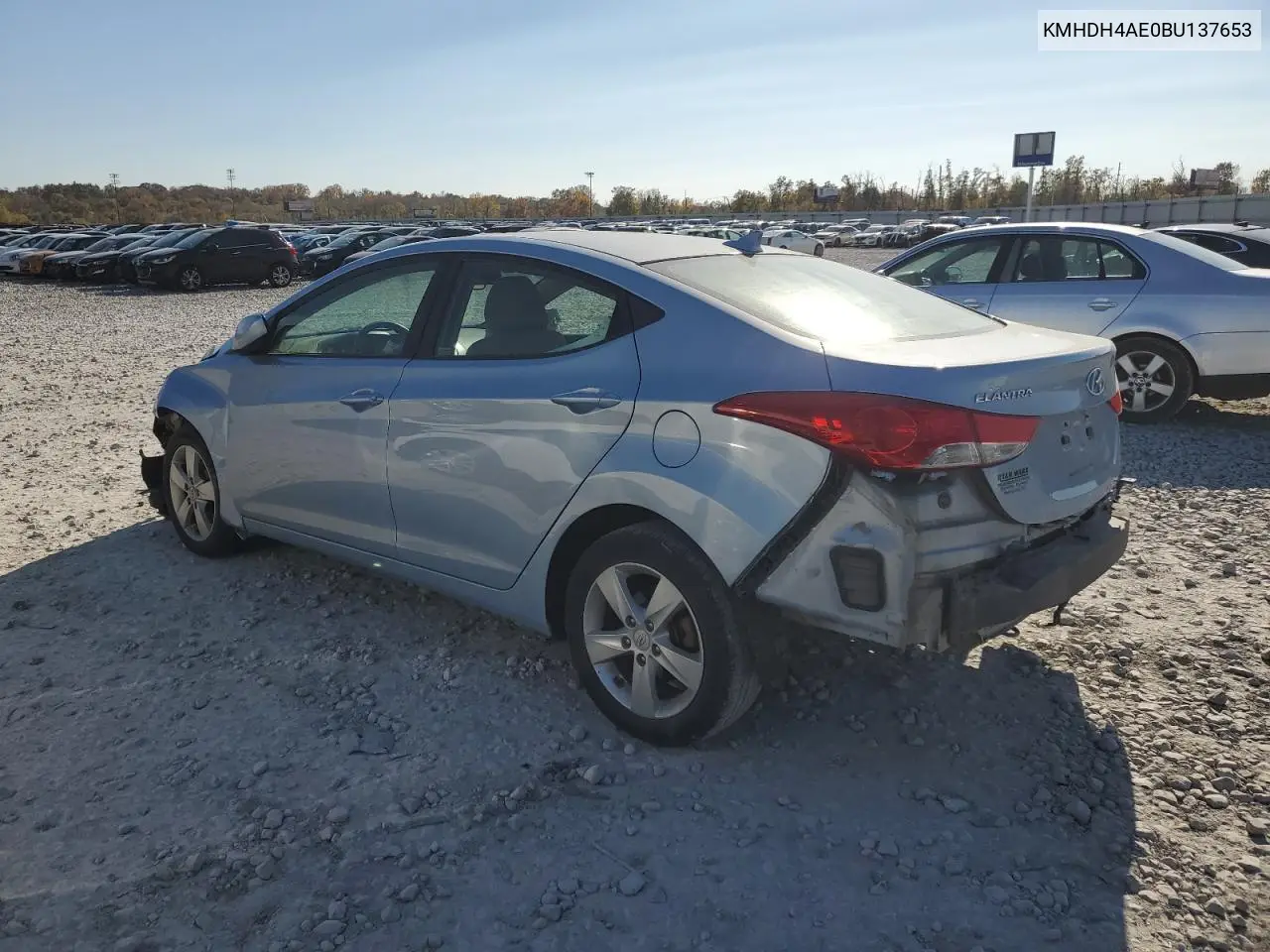 KMHDH4AE0BU137653 2011 Hyundai Elantra Gls