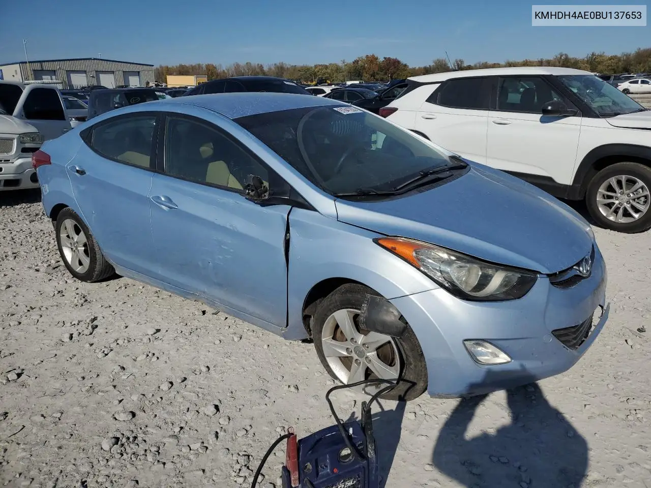 KMHDH4AE0BU137653 2011 Hyundai Elantra Gls