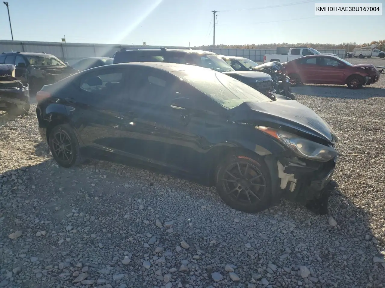 KMHDH4AE3BU167004 2011 Hyundai Elantra Gls