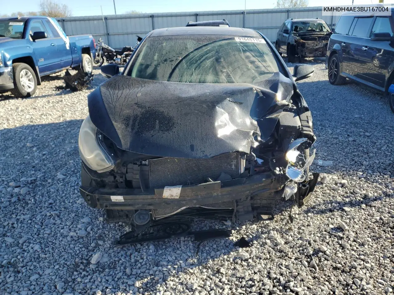 KMHDH4AE3BU167004 2011 Hyundai Elantra Gls