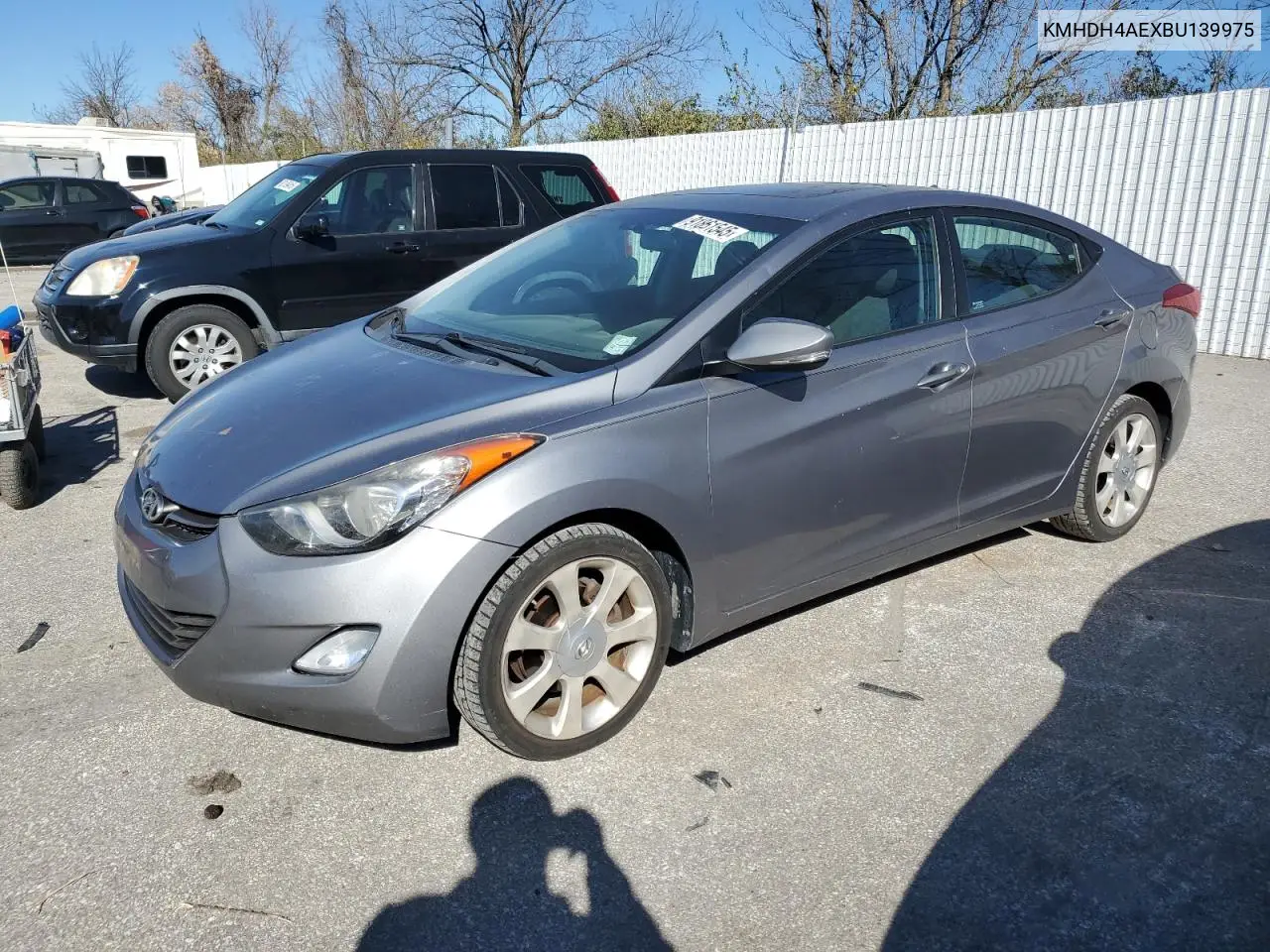 KMHDH4AEXBU139975 2011 Hyundai Elantra Gls