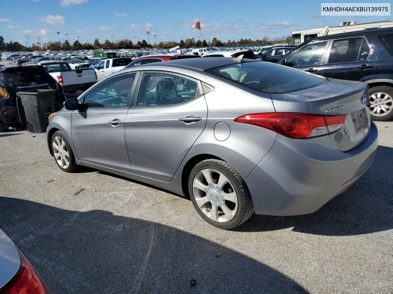 KMHDH4AEXBU139975 2011 Hyundai Elantra Gls