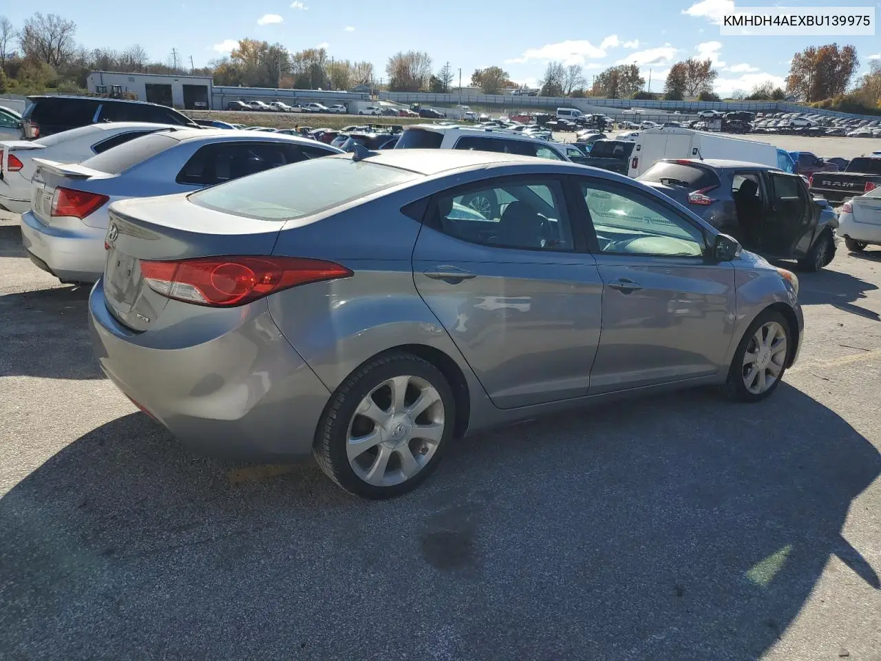 KMHDH4AEXBU139975 2011 Hyundai Elantra Gls