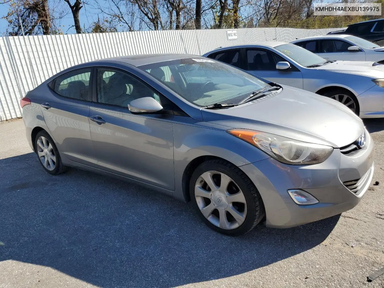 KMHDH4AEXBU139975 2011 Hyundai Elantra Gls
