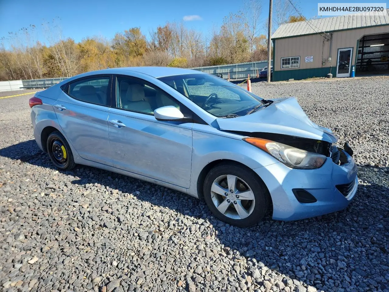 KMHDH4AE2BU097320 2011 Hyundai Elantra Gls