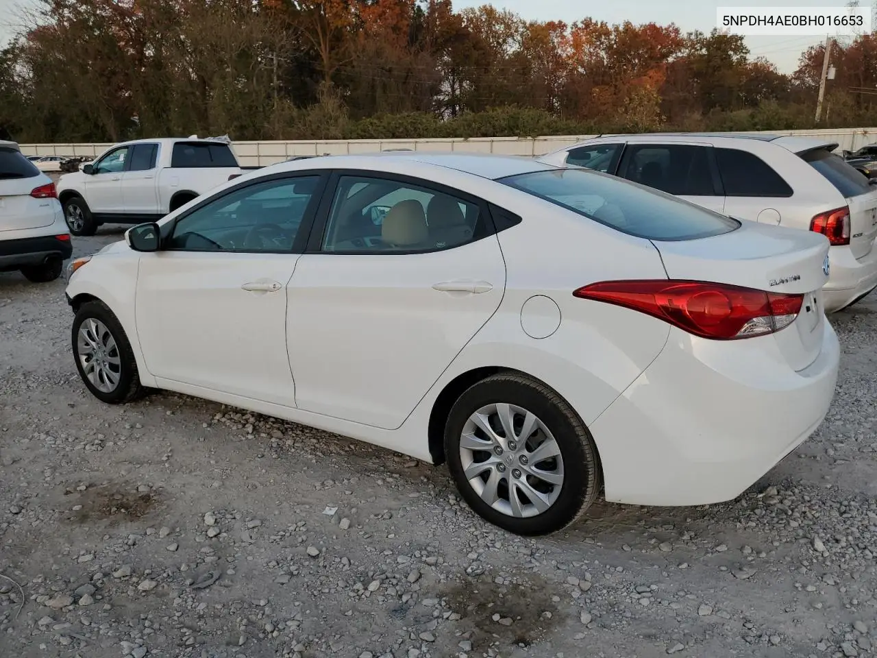 5NPDH4AE0BH016653 2011 Hyundai Elantra Gls