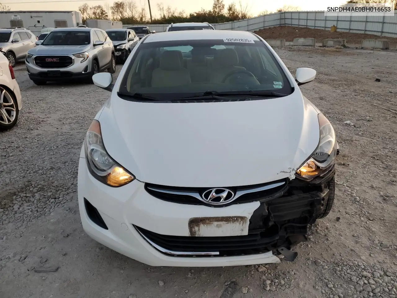 5NPDH4AE0BH016653 2011 Hyundai Elantra Gls