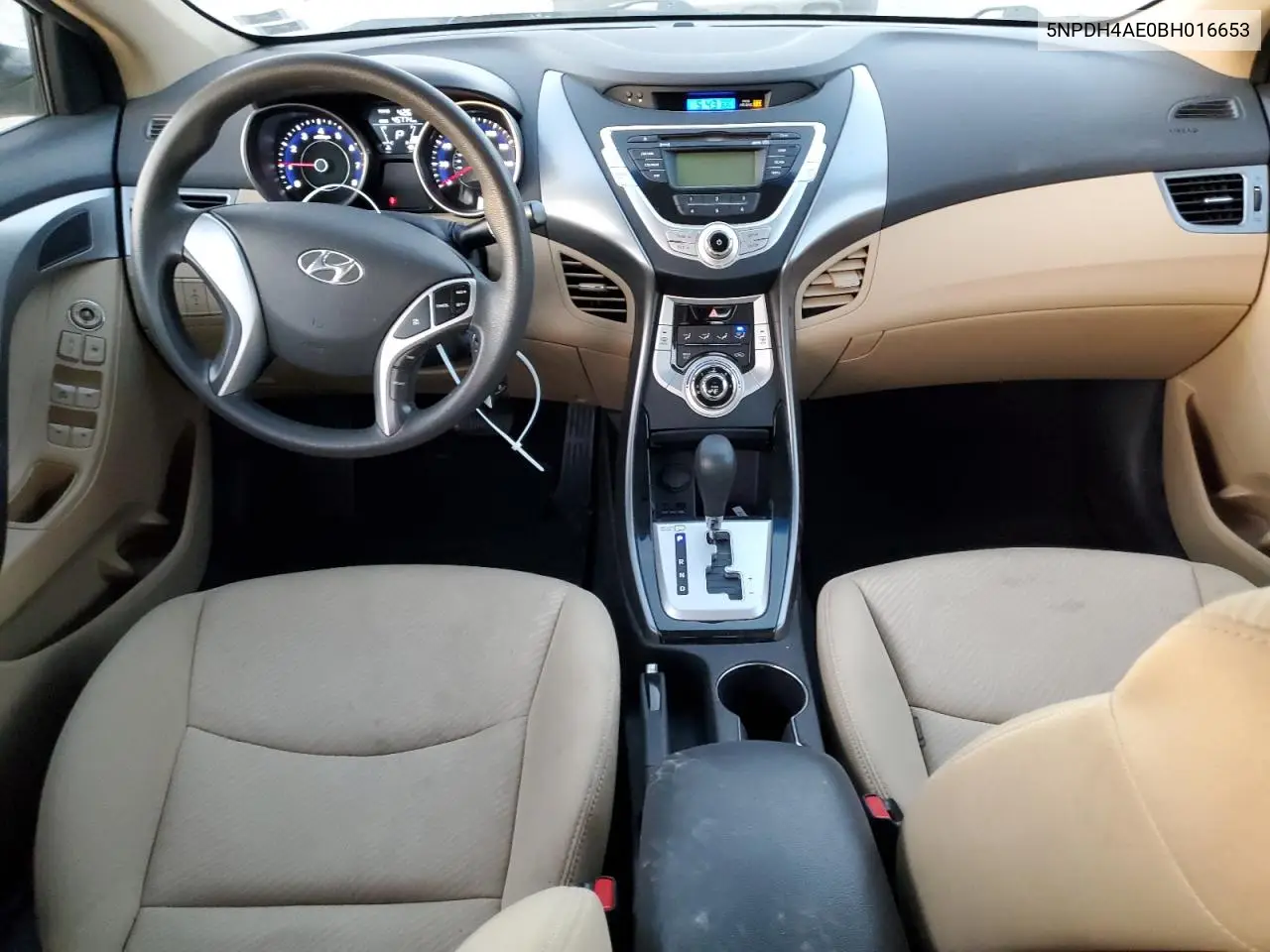 5NPDH4AE0BH016653 2011 Hyundai Elantra Gls