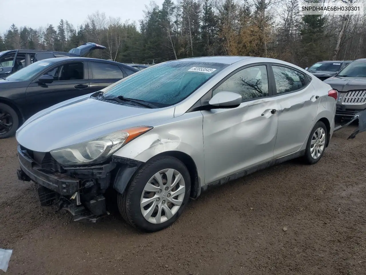 5NPDH4AE6BH030301 2011 Hyundai Elantra Gls