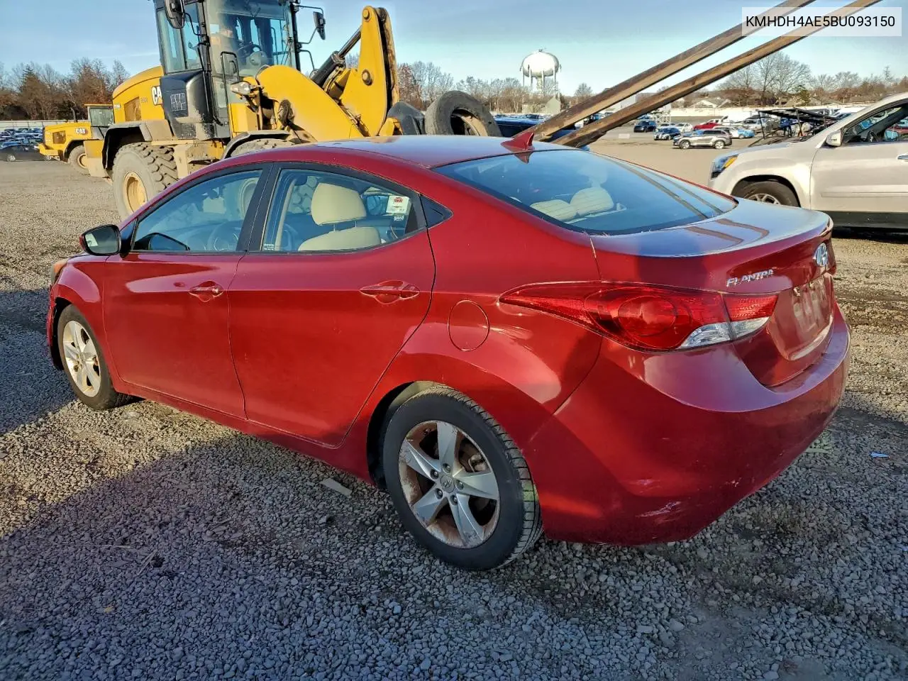 KMHDH4AE5BU093150 2011 Hyundai Elantra Gls