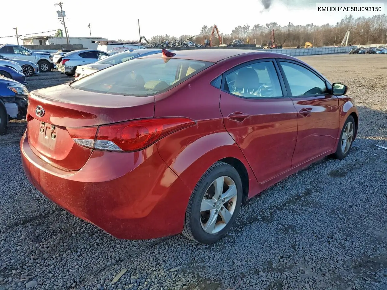 KMHDH4AE5BU093150 2011 Hyundai Elantra Gls