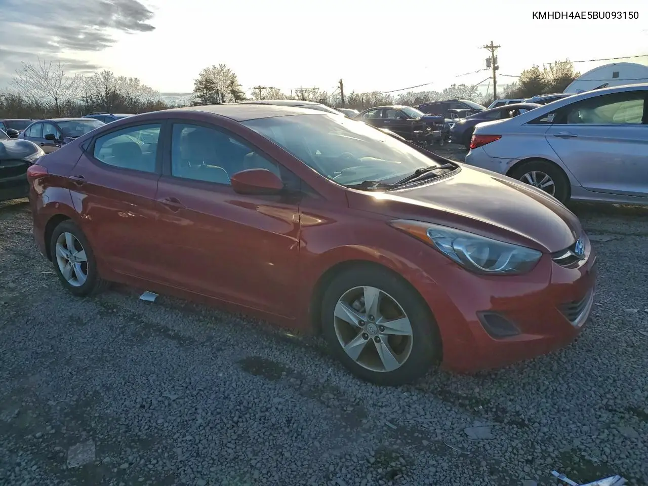 KMHDH4AE5BU093150 2011 Hyundai Elantra Gls