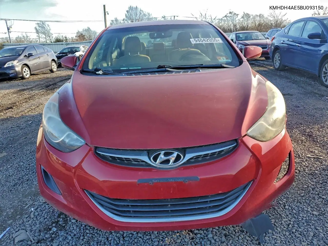 KMHDH4AE5BU093150 2011 Hyundai Elantra Gls