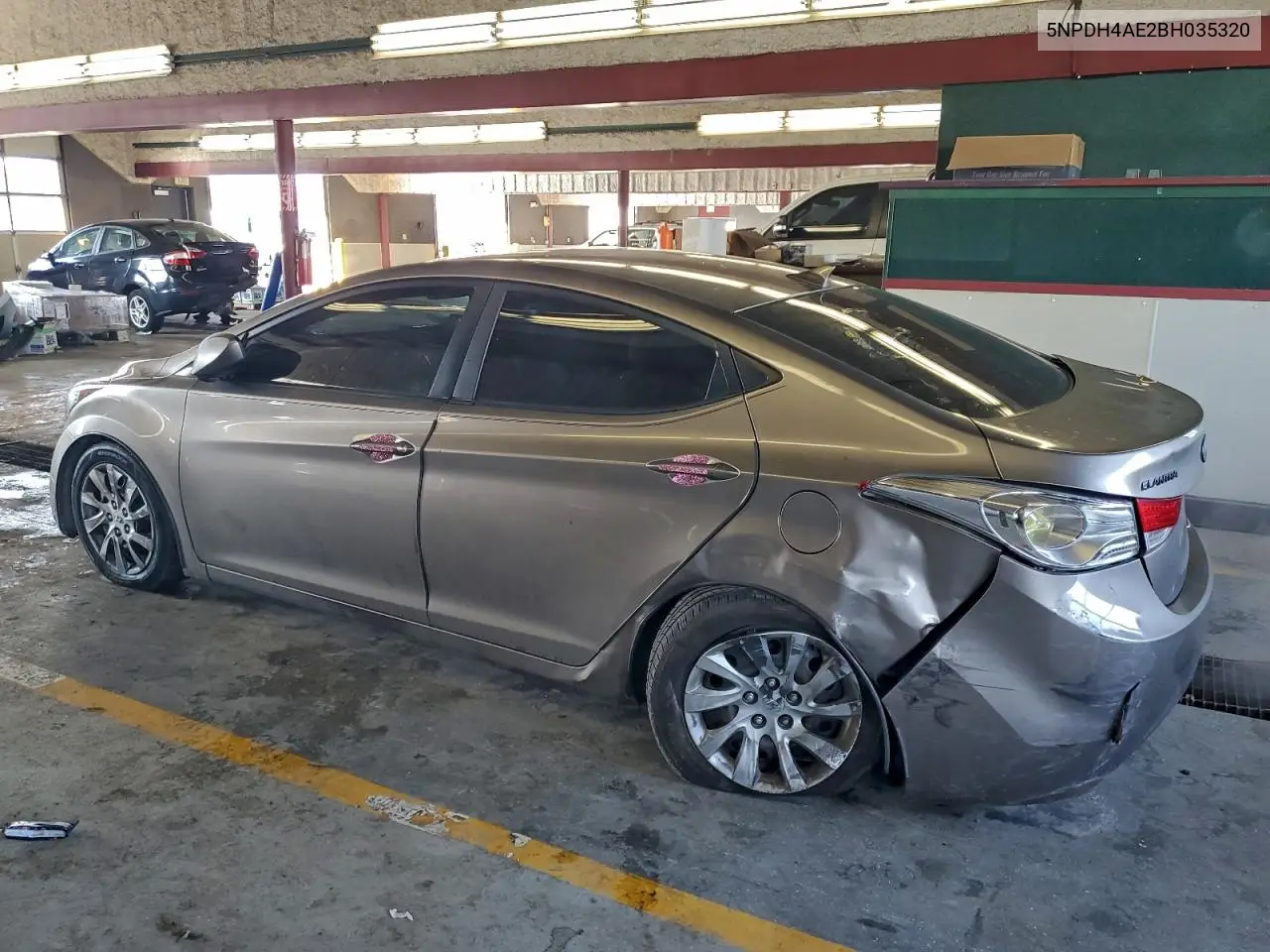5NPDH4AE2BH035320 2011 Hyundai Elantra Gls