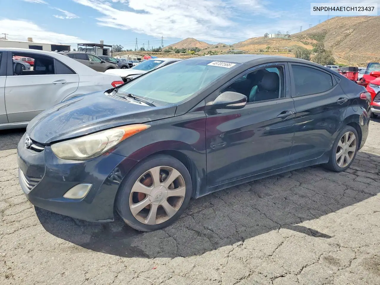 5NPDH4AE1CH123437 2012 Hyundai Elantra Limited