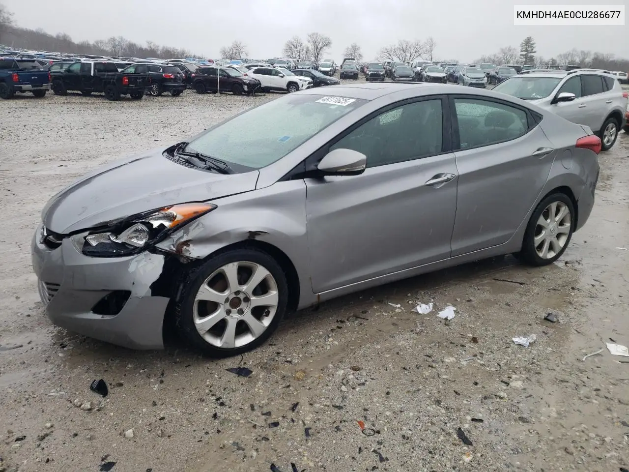 KMHDH4AE0CU286677 2012 Hyundai Elantra Gls