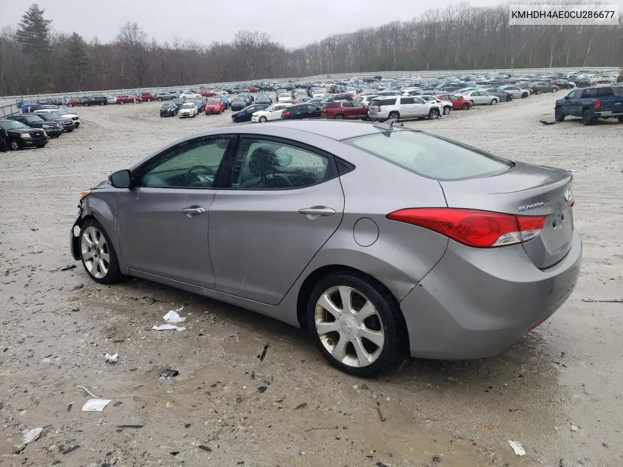 KMHDH4AE0CU286677 2012 Hyundai Elantra Gls