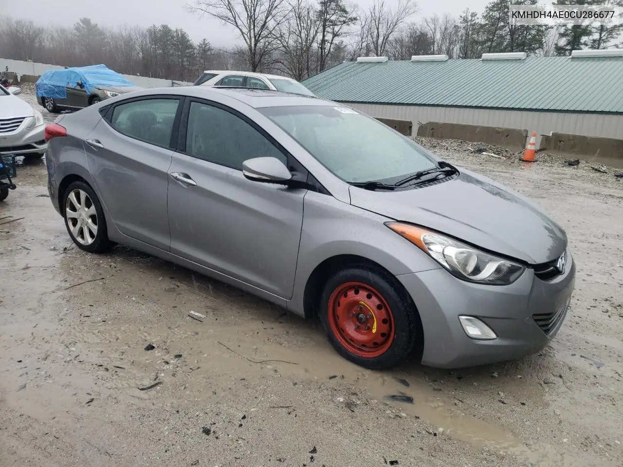 KMHDH4AE0CU286677 2012 Hyundai Elantra Gls