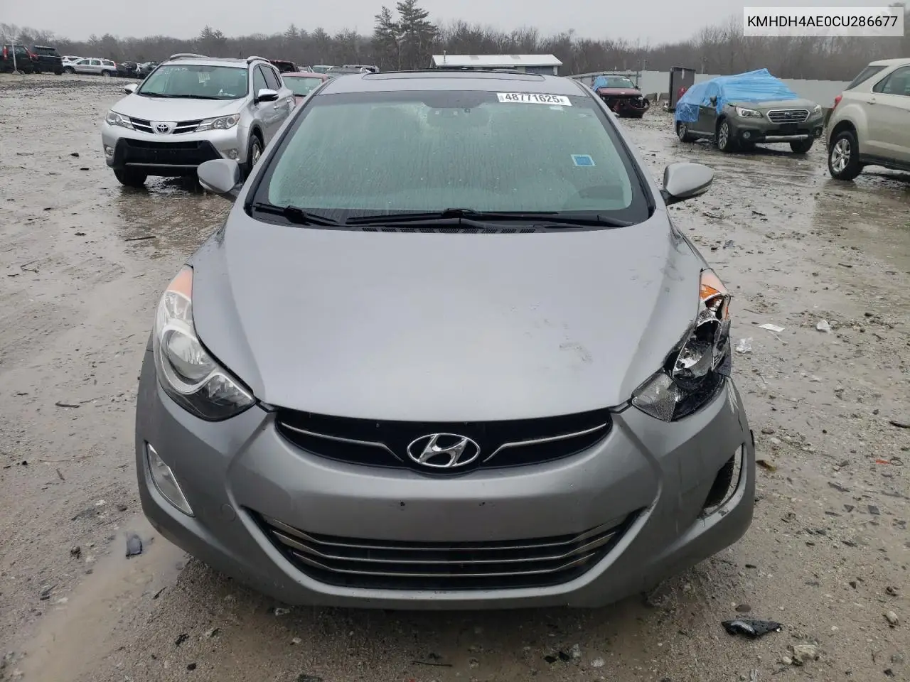 KMHDH4AE0CU286677 2012 Hyundai Elantra Gls
