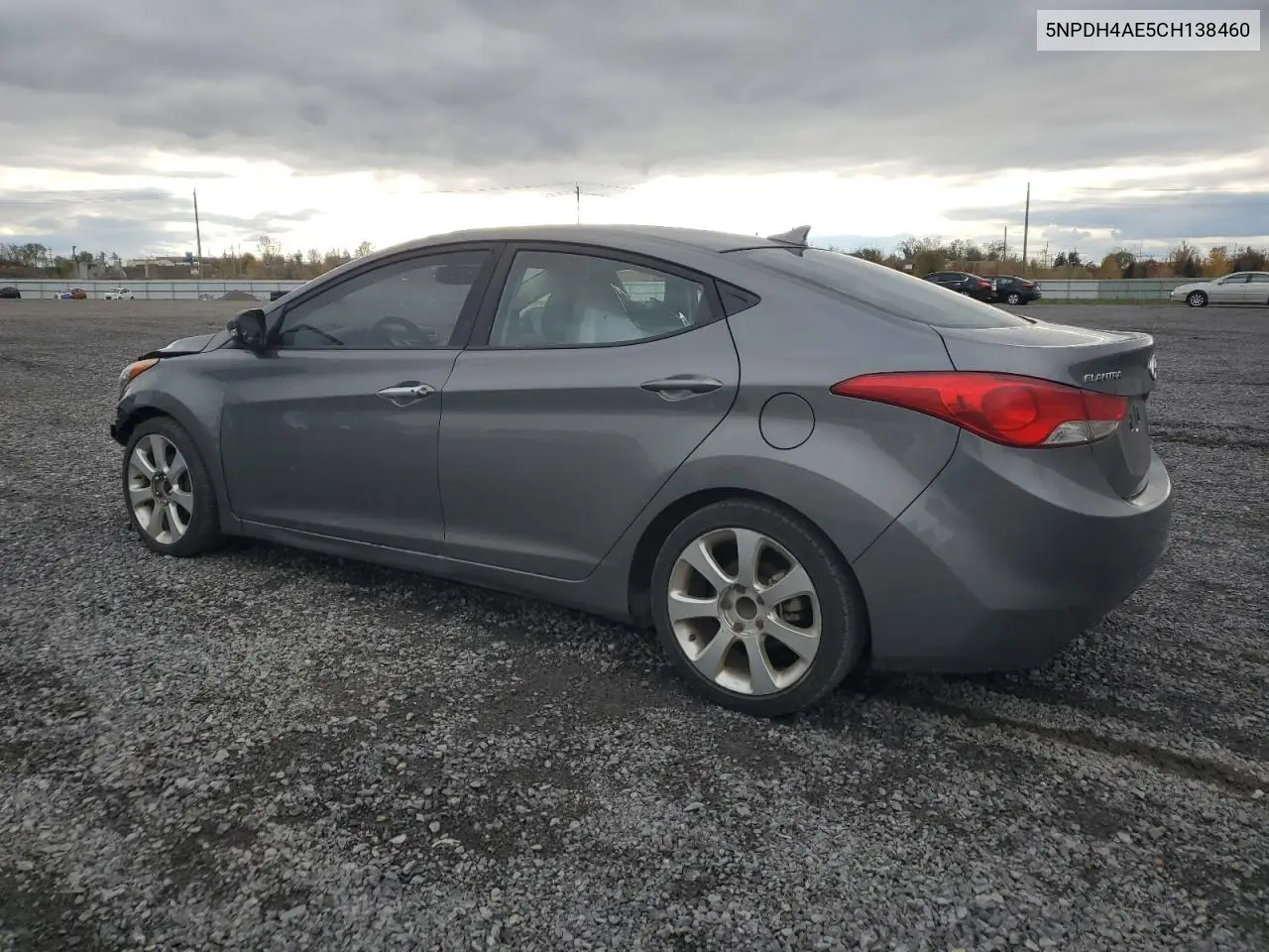 5NPDH4AE5CH138460 2012 Hyundai Elantra Gls