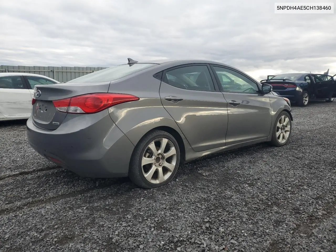 5NPDH4AE5CH138460 2012 Hyundai Elantra Gls