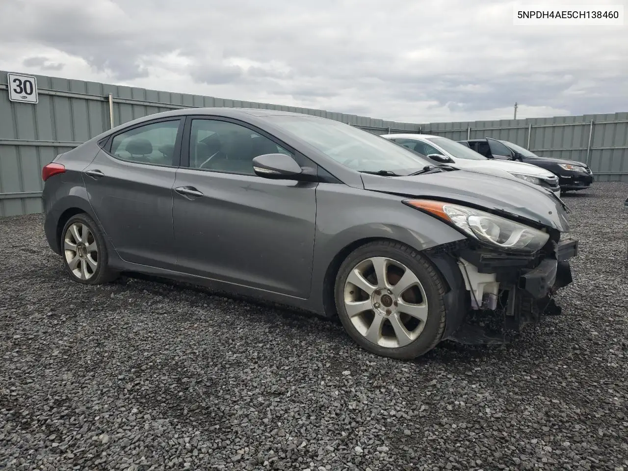 5NPDH4AE5CH138460 2012 Hyundai Elantra Gls