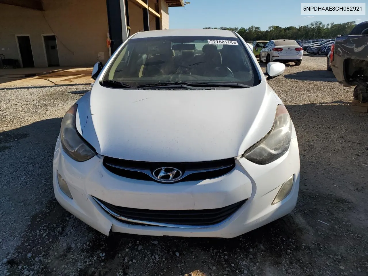 2012 Hyundai Elantra Gls VIN: 5NPDH4AE8CH082921 Lot: 72768174