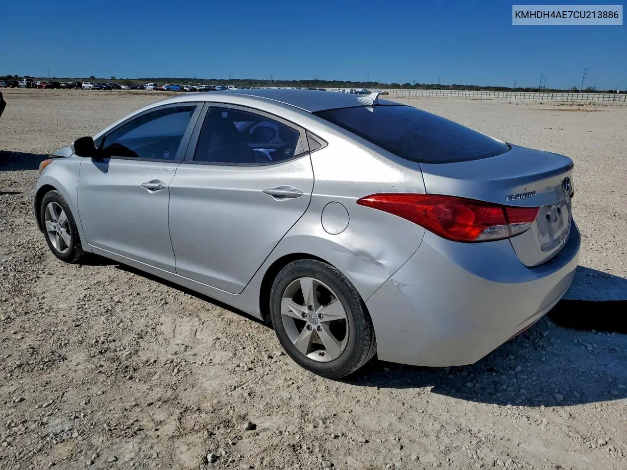 KMHDH4AE7CU213886 2012 Hyundai Elantra Gls