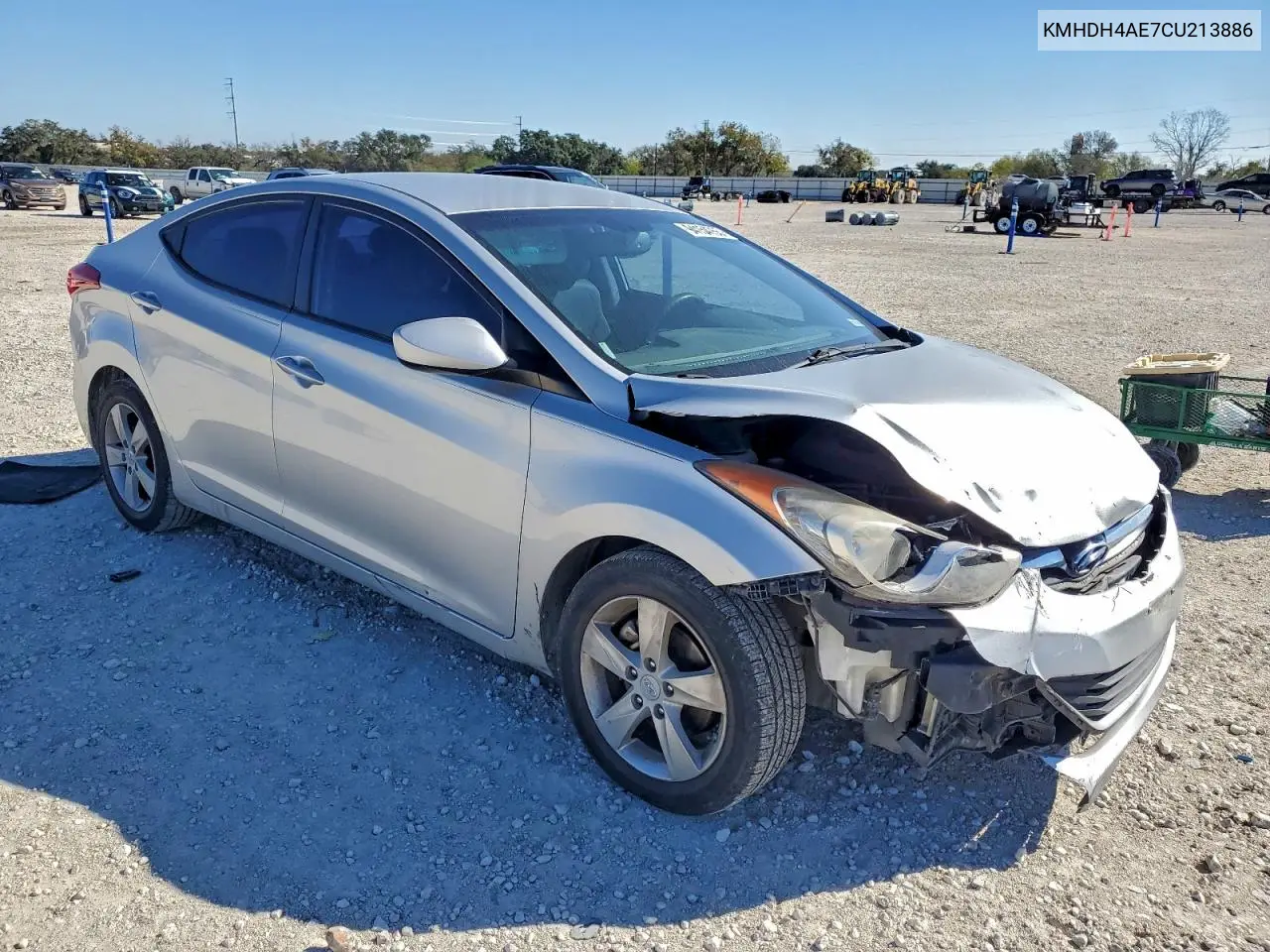 KMHDH4AE7CU213886 2012 Hyundai Elantra Gls