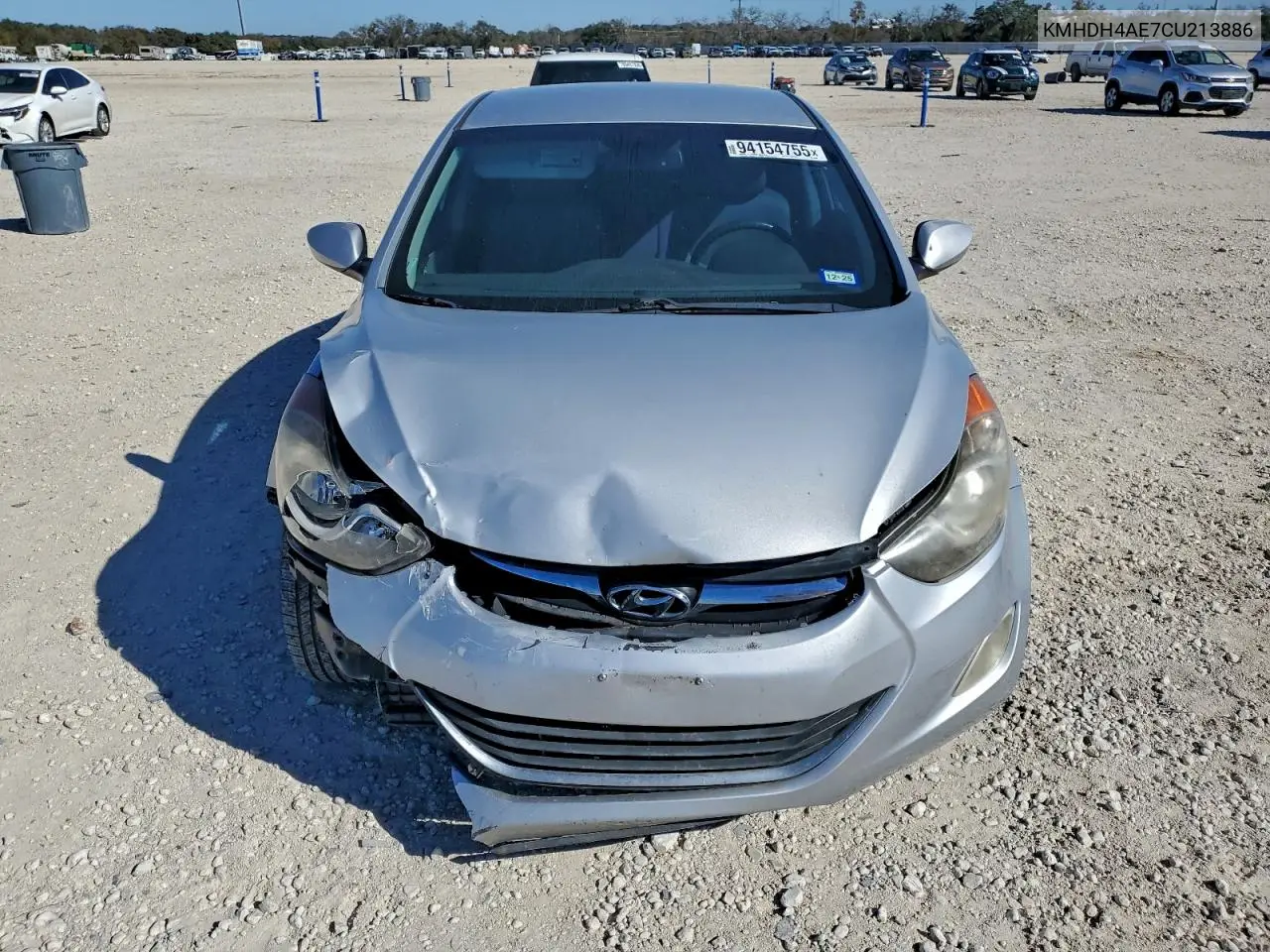 KMHDH4AE7CU213886 2012 Hyundai Elantra Gls