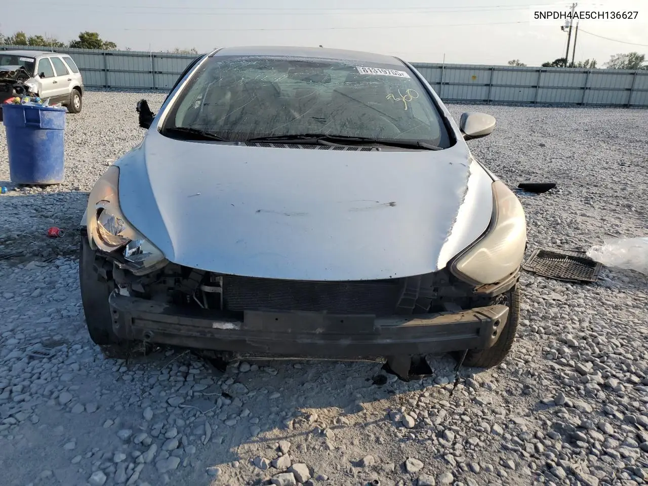 5NPDH4AE5CH136627 2012 Hyundai Elantra Gls